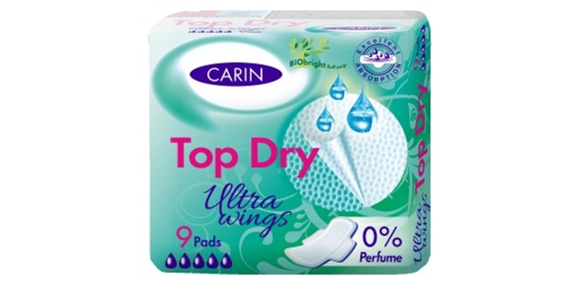 Carin Ultra wings Top Dry singel 9 ks                                                                                                                                                                                                                     